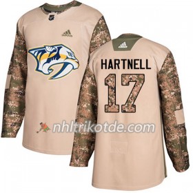 Nashville Predators Trikot Scott Hartnell 17 Adidas 2017-2018 Camo Veterans Day Practice Authentic - Herren